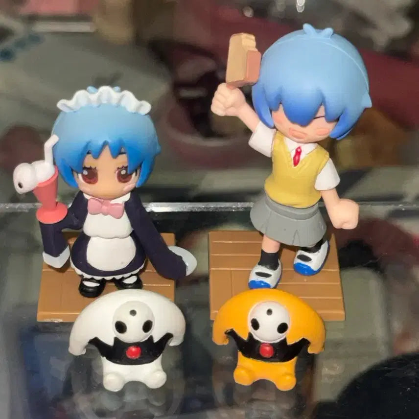 [BUNJANG] Evangelion Ayanami Rei Puchieva Figure Bundle Set / 일괄) 에반게리온 아야나미레이 푸치에바 피규어