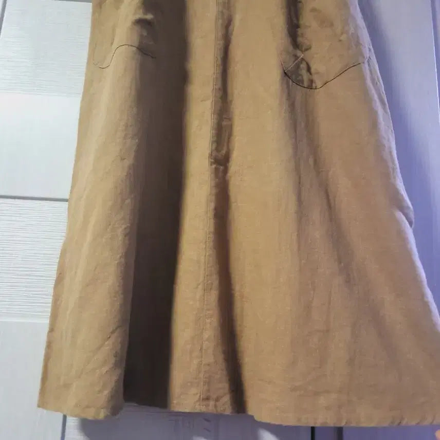 [BUNJANG] Linen Bib Dress / 린넨 멜빵 원피스