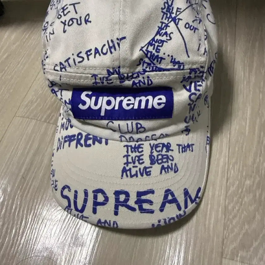 [BUNJANG] Supreme Gonz Poems Camp Cap White SS23 / 슈프림 곤즈 포엠 캠프캡 화이트 23SS 판매합니다(새상품)