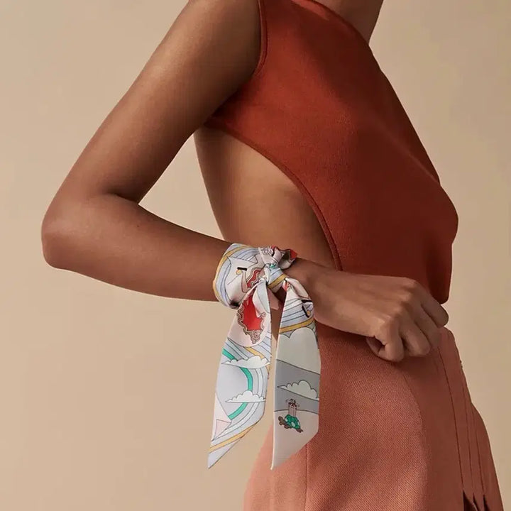 [BUNJANG] Hermès Carres Volants Twilly Scarf / 에르메스 까레 볼란트 트윌리 스카프 Carres Volants twill