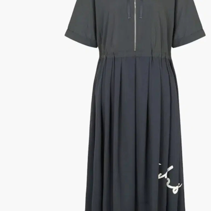 [BUNJANG] Nice Clab Color-Block Anorak Long Dress / 나이스클랍 아노락 배색 롱 원피스