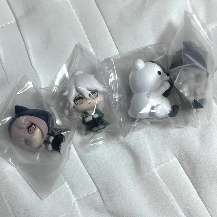 [BUNJANG] Danganronpa Machiboke Gacha Set Hinata Nanami Komaeda Monokuma / 단간론파 마치보케 가챠 4개 일괄 나나미 히나타 코마에다 모노쿠마