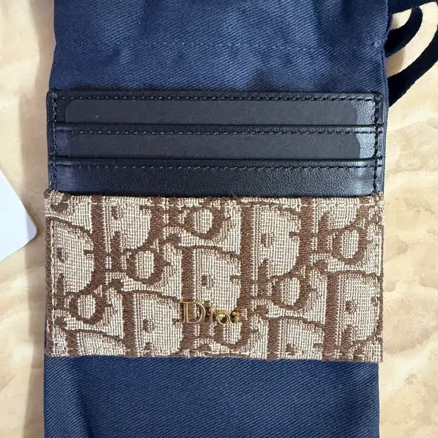 [BUNJANG] Dior Dior Oblique Brown Card Holder / 디올 오블리크 브라운 신상 카드지갑