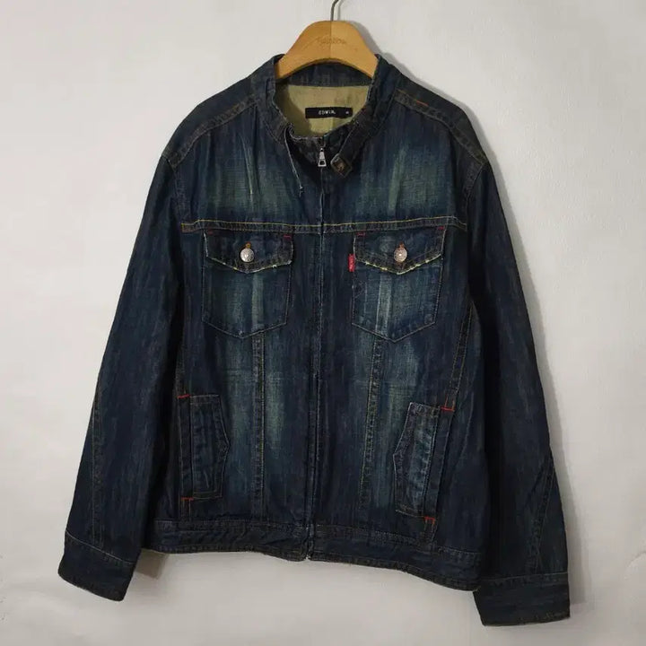 [SOLD OUT] 에드윈 데님 자켓 청자켓EDWIN에드윈 빈티지트레커 블루종 청자켓105