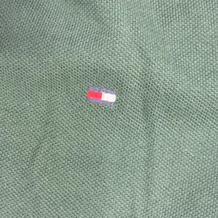 [BUNJANG] Tommy Hilfiger Long Sleeve Polo Shirt Green / 타미힐피거 긴팔 카라티셔츠 녹색 / b4