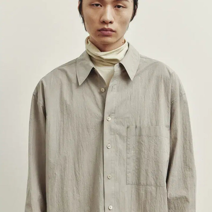 [BUNJANG] YOUTH Krizz Loose Shirt Beige / 유스 크리즈 루즈셔츠 베이지