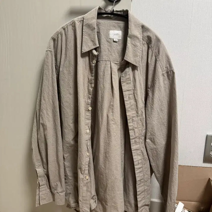 [BUNJANG] YOUTH Krizz Loose Shirt Beige / 유스 크리즈 루즈셔츠 베이지
