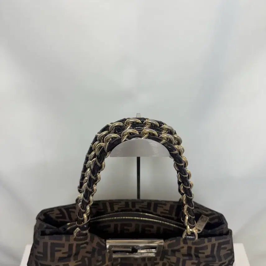 [BUNJANG] Fendi Zucca Chain Shoulder Bag / 정품 펜디 주카 체인 숄더백 가방