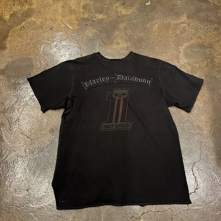 [BUNJANG] Harley Davidson Vintage Short Sleeve T-Shirt L / Harley Davidson  할리 데이비슨  반팔티 L