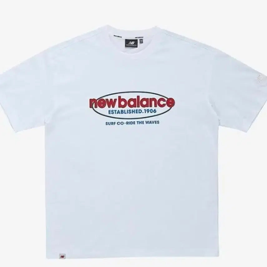 [BUNJANG] New Balance Uni Graphic White Short Sleeve T-Shirt / 뉴발란스 유니그래픽 화이트 반팔