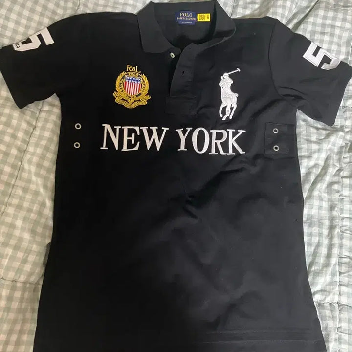 [BUNJANG] Polo Ralph Lauren Black Short-Sleeve Polo Shirt / 폴로 블랙 반팔 카라티 뉴욕