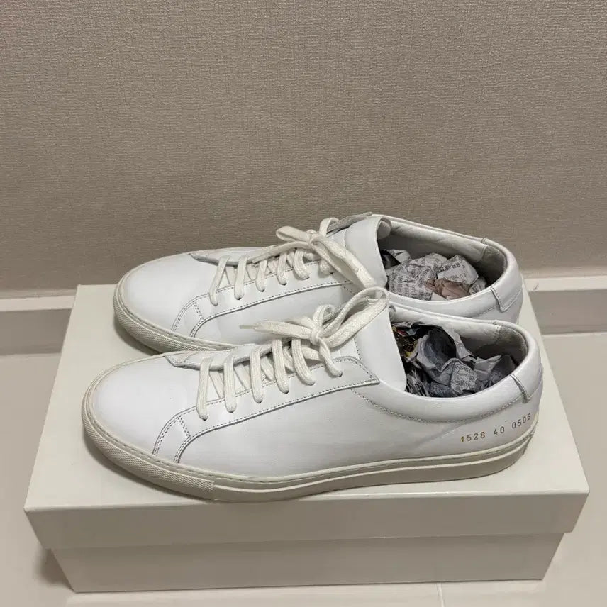 [BUNJANG] Common Projects Achilles Low White Sneakers Size 40 / (40사이즈) 커먼프로젝트 아킬레스 로우 화이트 스니커즈