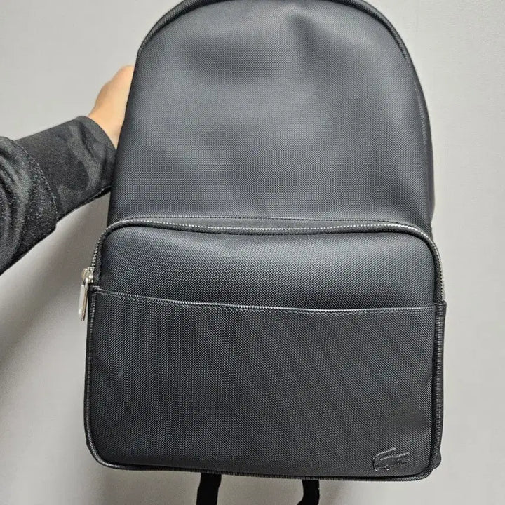 [BUNJANG] Lacoste Black Backpack NH2583HC / 라코스테 블랙 백팩 NH2583HC