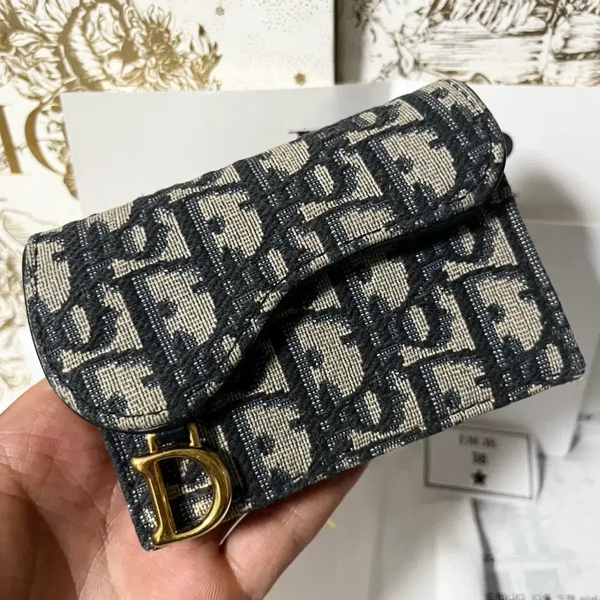 [BUNJANG] Dior Oblique Saddle Card Holder / [새상품급,풀구성] 디올 오블리크 새들 카드지갑
