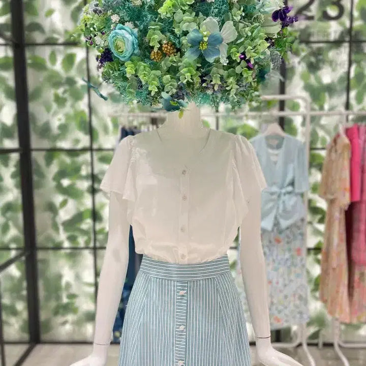 [BUNJANG] DEWL 22SS Ruffle Blouse / 듀엘 22SS  러플 블라우스