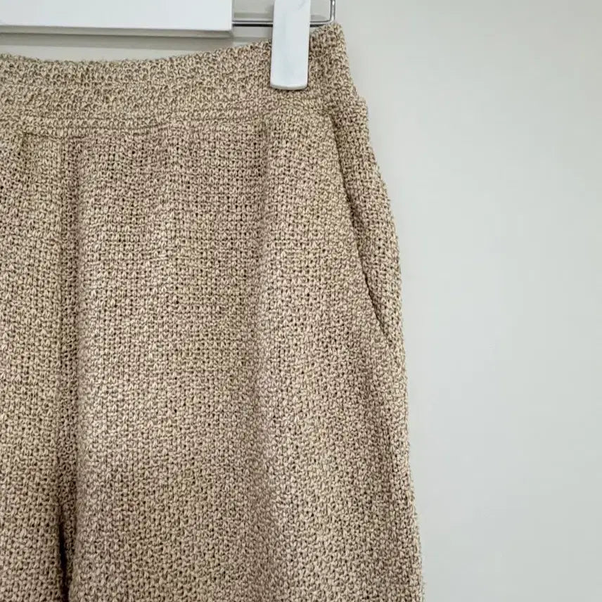 [BUNJANG] Le917 Knit Pants Beige One Size / Le917 니트 팬츠 베이지