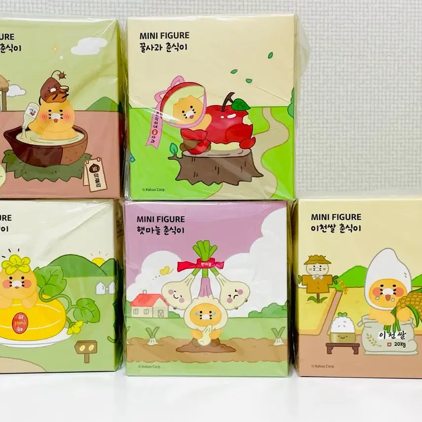 [BUNJANG] Kakao Friends K-Food Mini Figure Set (5 Types) / 카카오프렌즈 K푸드 미니피규어 5종 전부