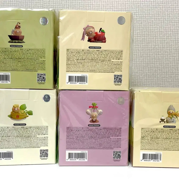 [BUNJANG] Kakao Friends K-Food Mini Figure Set (5 Types) / 카카오프렌즈 K푸드 미니피규어 5종 전부
