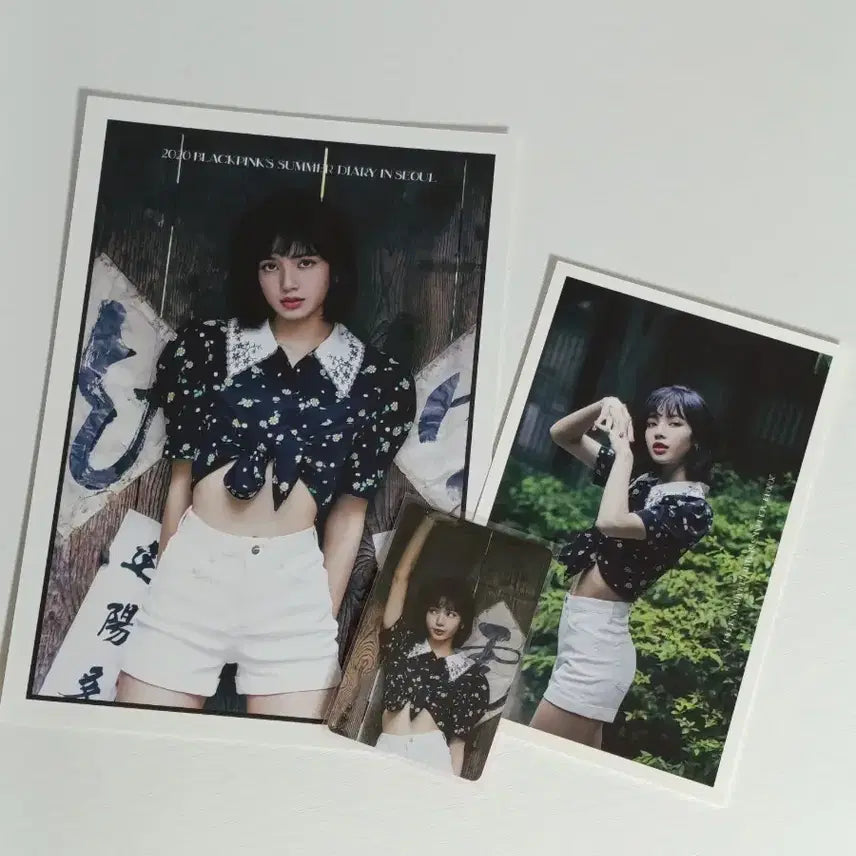 [BUNJANG] BLACKPINK Lisa Summer Diary 2020 Photocard + Postcard Set / 블랙핑크 리사 섬머다이어리 2020 포카+엽서