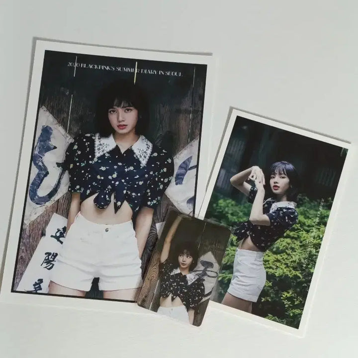 [BUNJANG] BLACKPINK Lisa Summer Diary 2020 Photocard + Postcard Set / 블랙핑크 리사 섬머다이어리 2020 포카+엽서