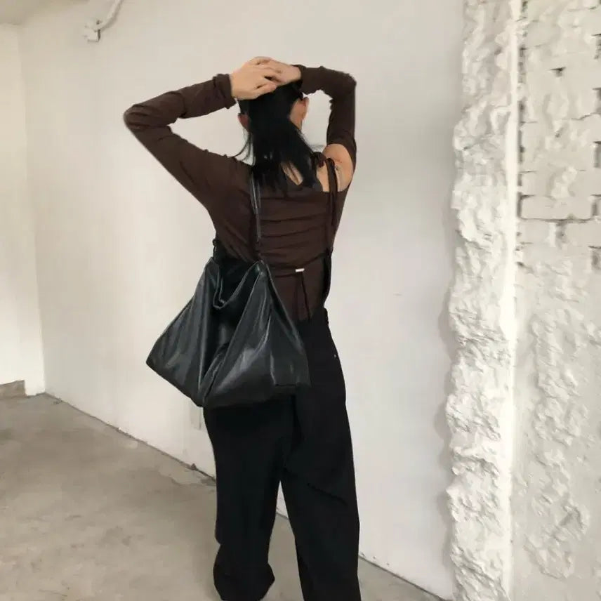 [BUNJANG] Breed Mark Woven Jumpsuit Black / 브리드 마크우븐 점프슈트 블랙