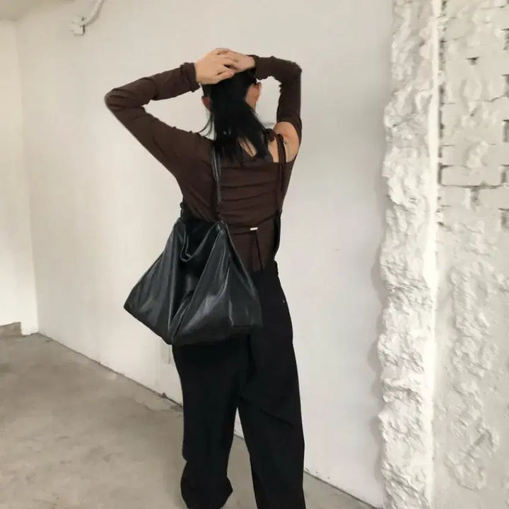 [BUNJANG] Breed Mark Woven Jumpsuit Black / 브리드 마크우븐 점프슈트 블랙