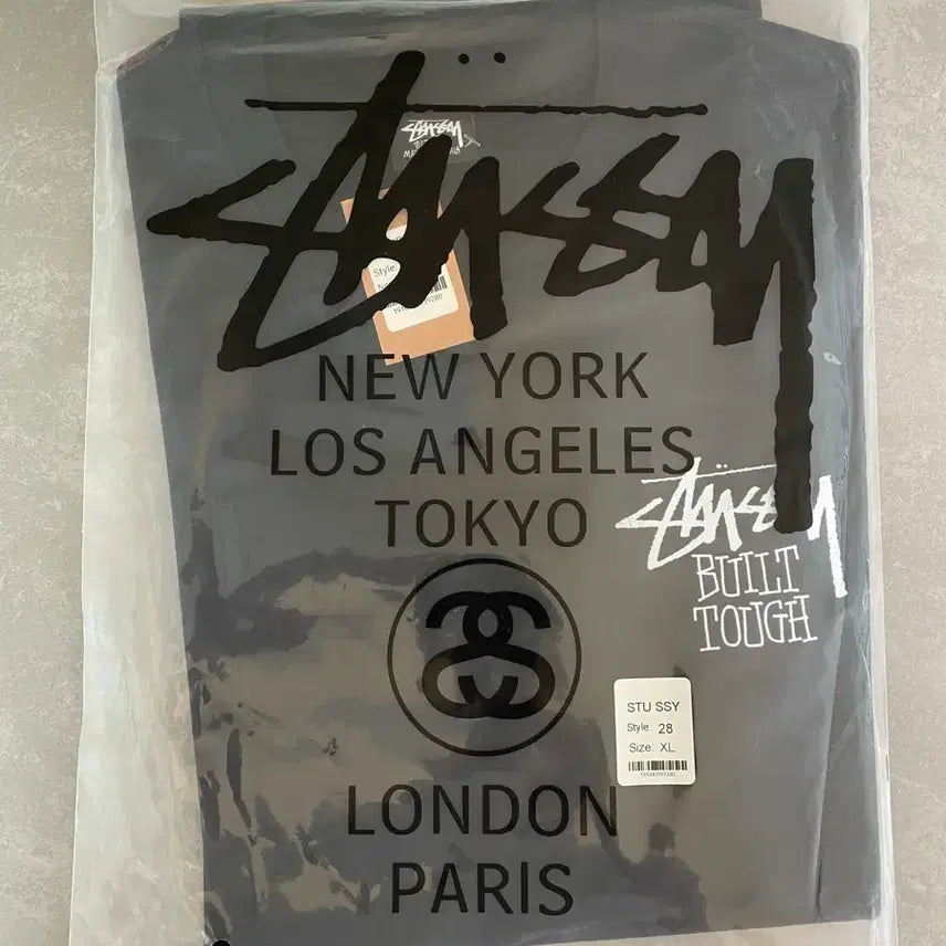 [BUNJANG] Stussy Built Tough T-Shirt Black XL / 스투시 빌트 터프 티셔츠 블랙 [XL]