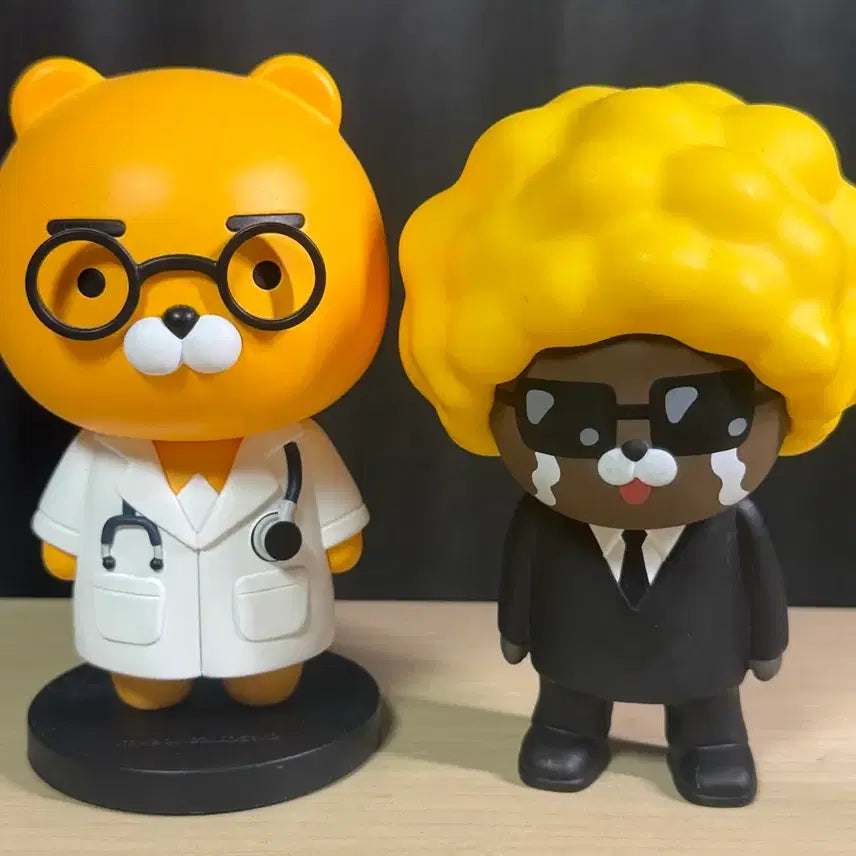 [BUNJANG] Kakao Friends Ryan &amp; Jay-G Figure Set / 카카오프렌즈 피규어(닥터 라이언, 제이지)