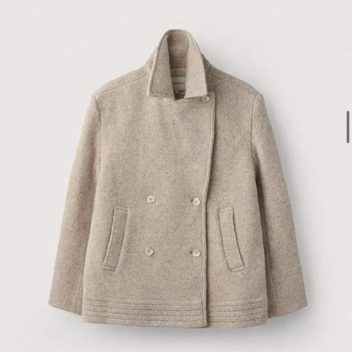[BUNJANG] Picoat Shetland Wool Knit Almond / 우마뭉 셔틀랜드 울 니트 피코트 아몬드 36