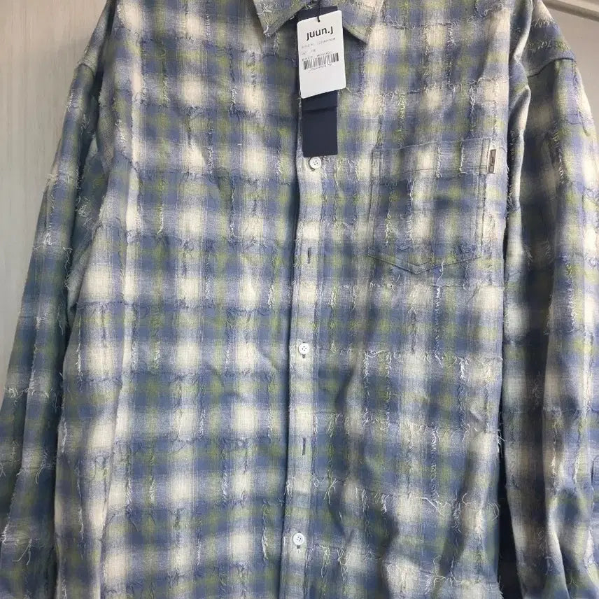 [BUNJANG] Juun.J 26SS Grid Shirt Green (Size 50) / 준지 26ss 그리드 셔츠 그린 (50)