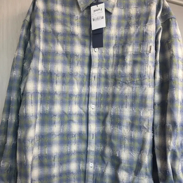 [BUNJANG] Juun.J 26SS Grid Shirt Green (Size 50) / 준지 26ss 그리드 셔츠 그린 (50)