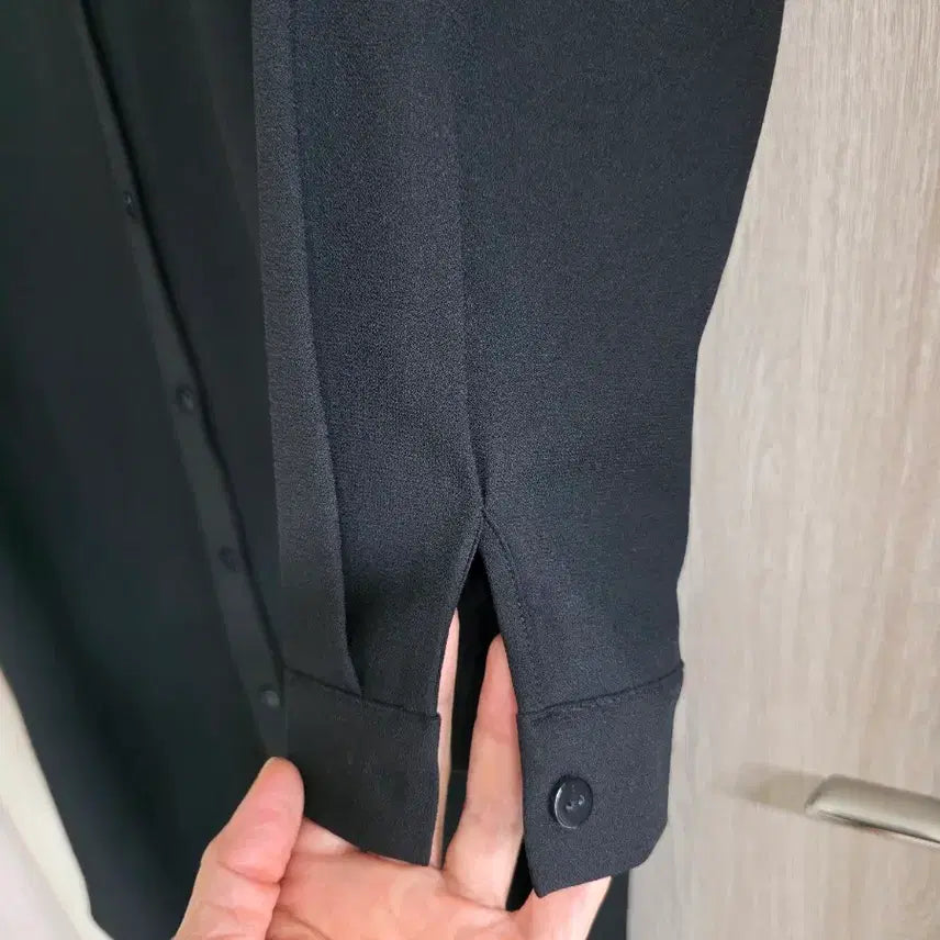 [BUNJANG] Black Long Shirt Dress / 블랙 셔츠 롱 원피스 55, 66