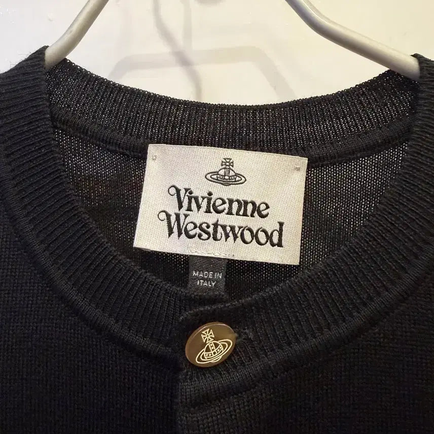 [BUNJANG] Vivienne Westwood Black Logo Cardigan (Size S) / 비비안웨스트우드 블랙 가디건 S 정품