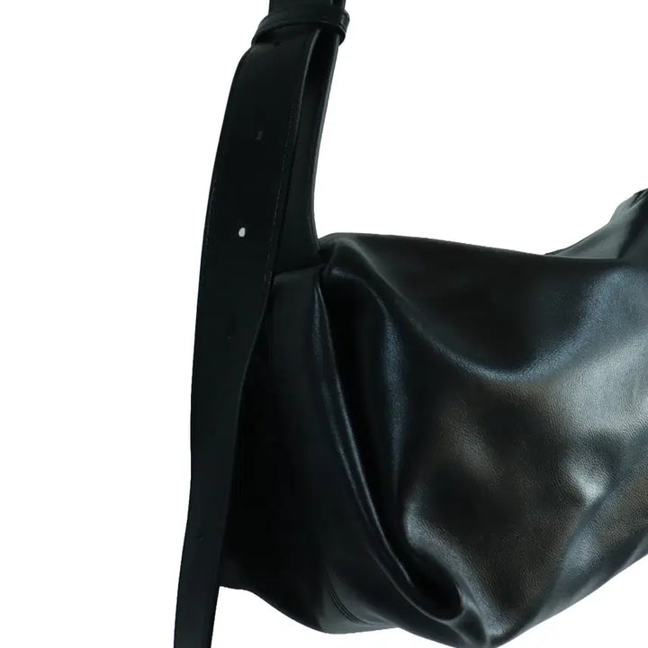 [BUNJANG] LEMASQUE Genuine Natural Leather Shoulder Cross Bag Black / 르마스크 LEMASQUE 정품 천연가죽 숄더 크로스 백 블랙 바디백