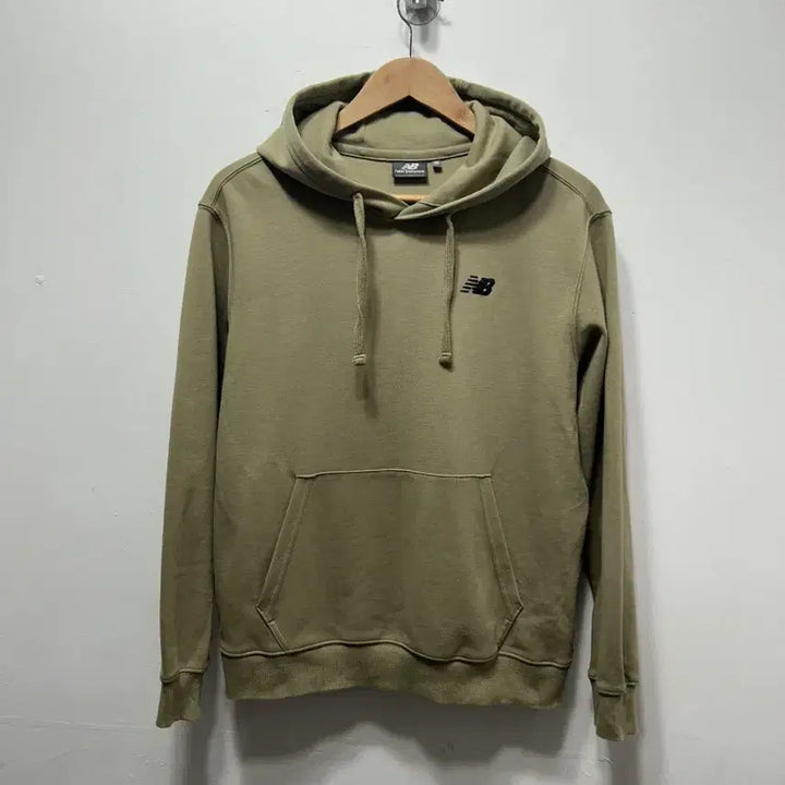 [BUNJANG] New Balance Khaki Hooded Sweatshirt - Medium / 뉴발란스 카키색 후드티 M