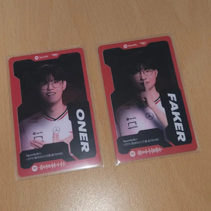 [BUNJANG] T1 Faker Oner Spotify Photocard Bundle Set / [일괄] T1 티원 홈그 스포티파이 포카 (오너, 페이커)