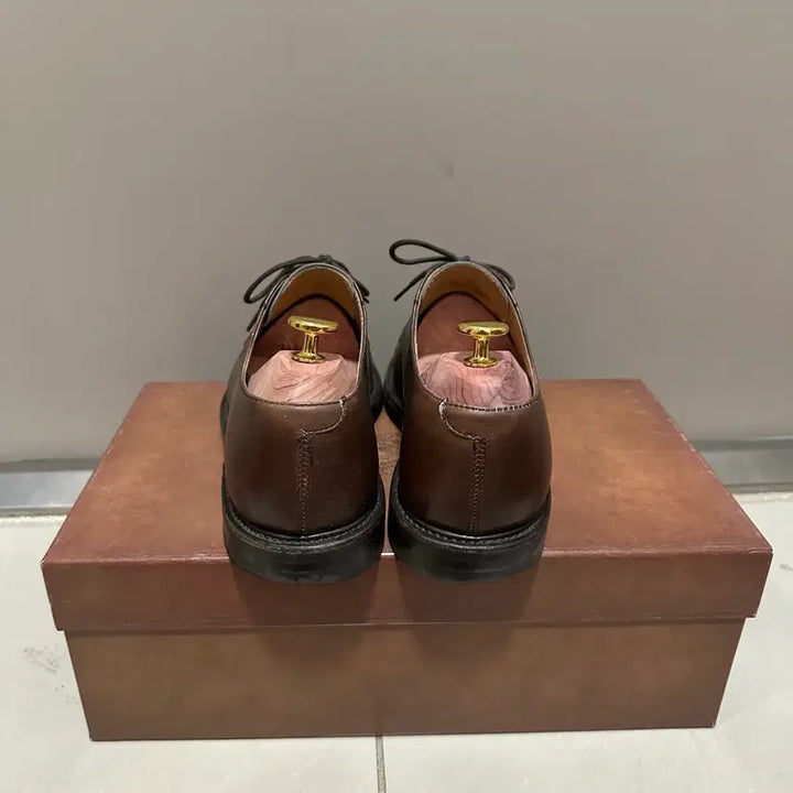 [BUNJANG] Berwick 6823 U-Tip Derby Shoes Brown Size 5 1/2 / 버윅) 6823 U팁 더비 / 브라운 5 1/2 (245-250)
