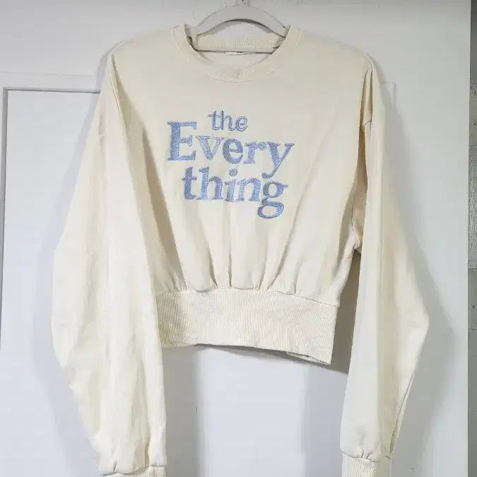 [BUNJANG] Ivory Sweatshirt and Lavender Skirt Pants Set / 아이보리 맨투맨 + 라벤더 치마바지 세트 새상품
