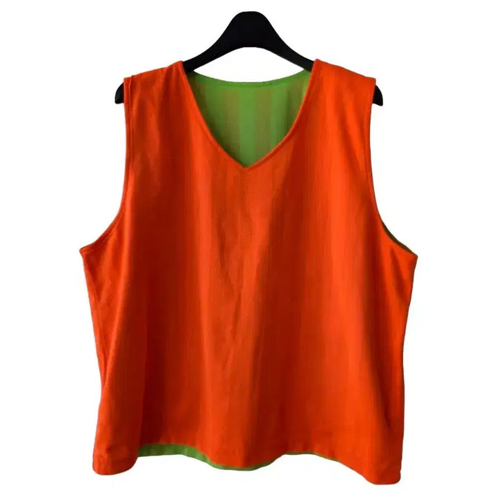 [BUNJANG] Sports Vest - Fluorescent Orange / XL/형광 오렌지 스포츠 조끼
