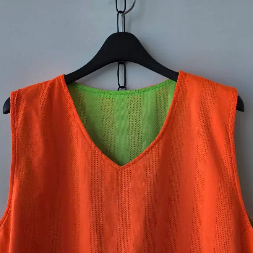 [BUNJANG] Sports Vest - Fluorescent Orange / XL/형광 오렌지 스포츠 조끼
