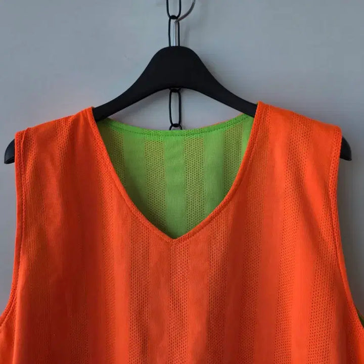 [BUNJANG] Sports Vest - Fluorescent Orange / XL/형광 오렌지 스포츠 조끼