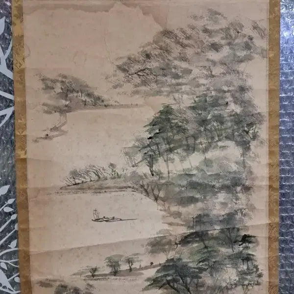 [BUNJANG] Antique Korean Traditional Landscape Painting Scroll / 동양화 옛날그림 산수화