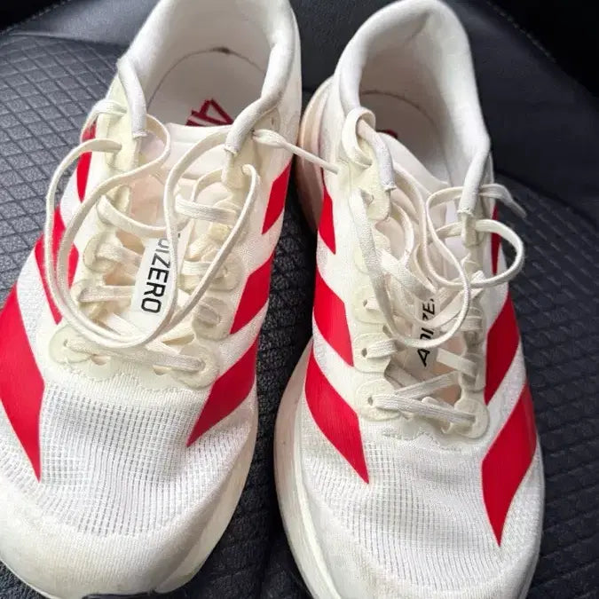 [BUNJANG] Adidas Evo SL (275) White/Red (Off White Better Scarlet) Running Shoes / 아디다스 에보 SL 275 화이트/레드 (오프 화이트 베러 스칼렛)
