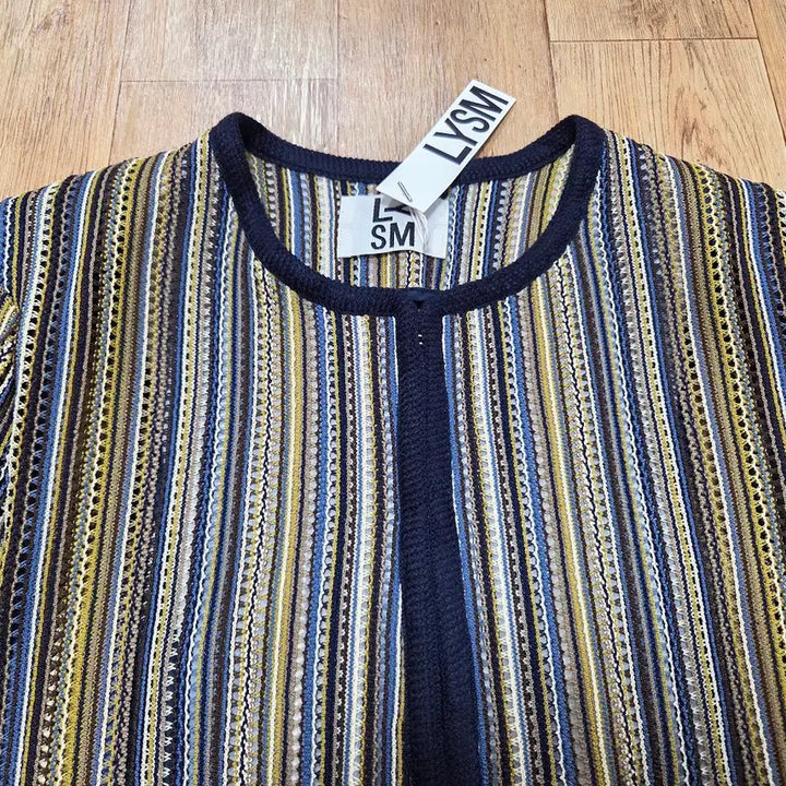 [BUNJANG] LYSM Multi-Color Stripe Jacket / 러브유쏘머치(LYSM) 멀티칼라 스트라이프 자켓 프리사이즈 새상품
