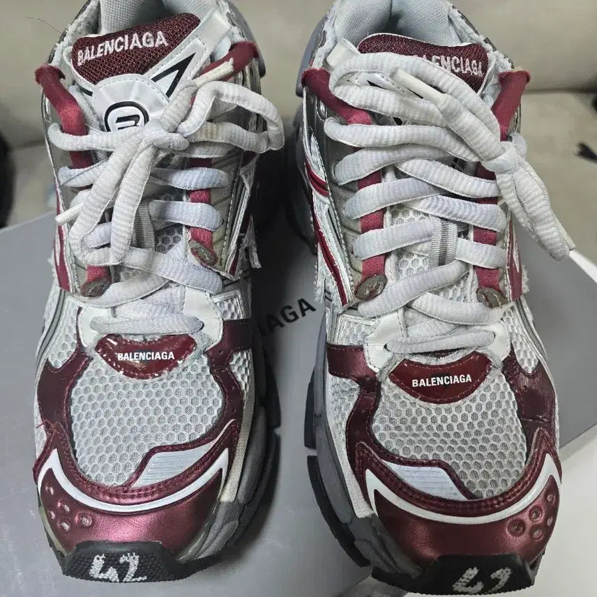 [BUNJANG] Balenciaga New Runner Burgundy Size 42 / 발렌시아가 뉴러너 버건디 42