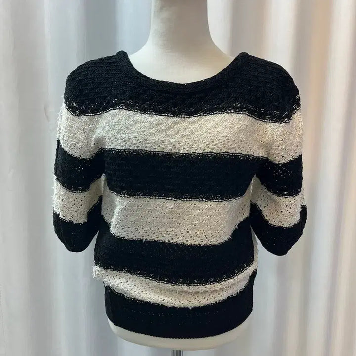 [BUNJANG] TIME Postmodern Stripe Knit / TIME 타임 포스트모던 스트라이프 니트 90(55) 새옷급