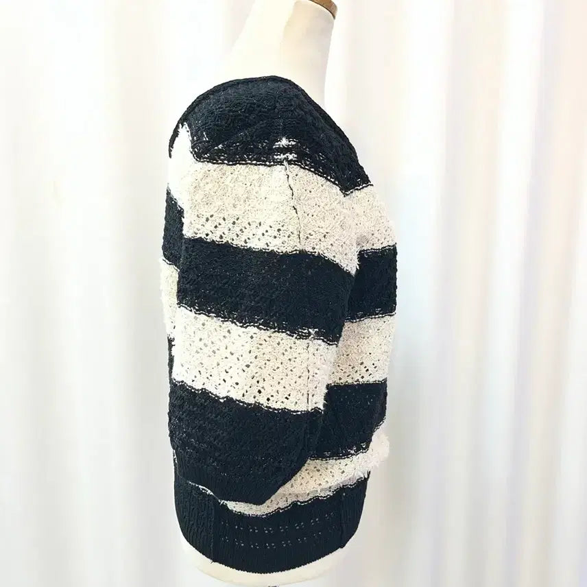 [BUNJANG] TIME Postmodern Stripe Knit / TIME 타임 포스트모던 스트라이프 니트 90(55) 새옷급