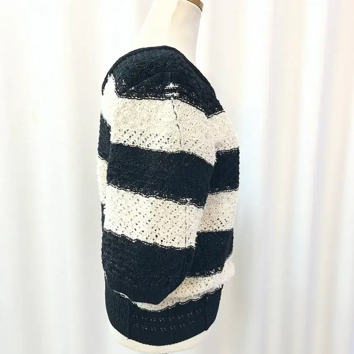 [BUNJANG] TIME Postmodern Stripe Knit / TIME 타임 포스트모던 스트라이프 니트 90(55) 새옷급