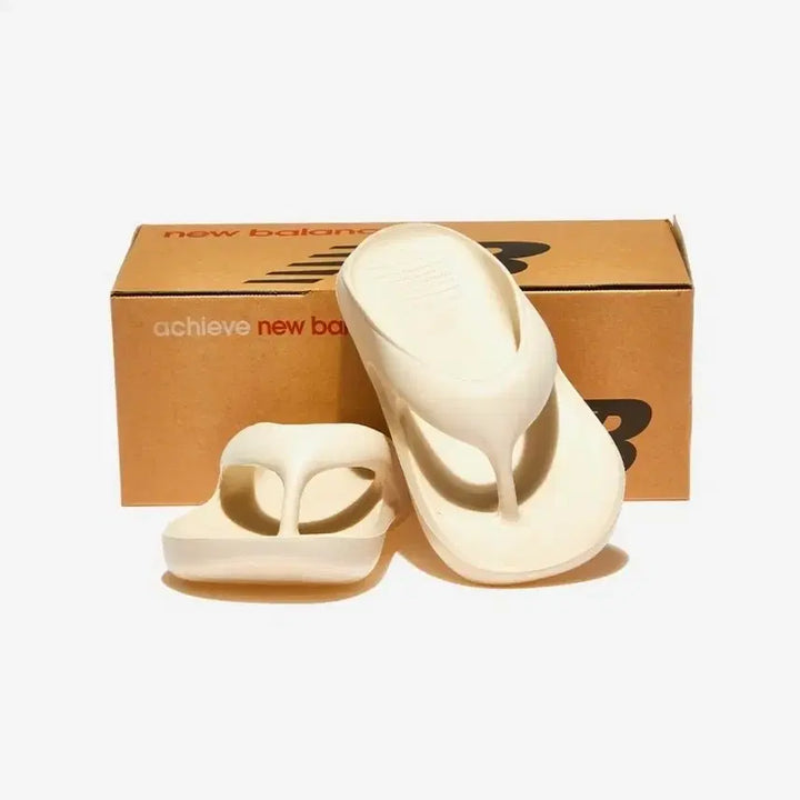 [BUNJANG] New Balance Flip Flops Ivory SM / 뉴발란스 플립플랍 쪼리 아이보리
