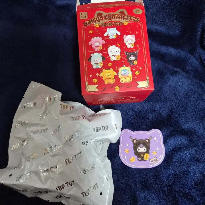 [BUNJANG] TopToy Sanrio Characters Lucky Cat Kuromi Figure / 탑토이 산리오 캐릭터즈 럭키캣 피규어 인형 쿠로미 미개봉